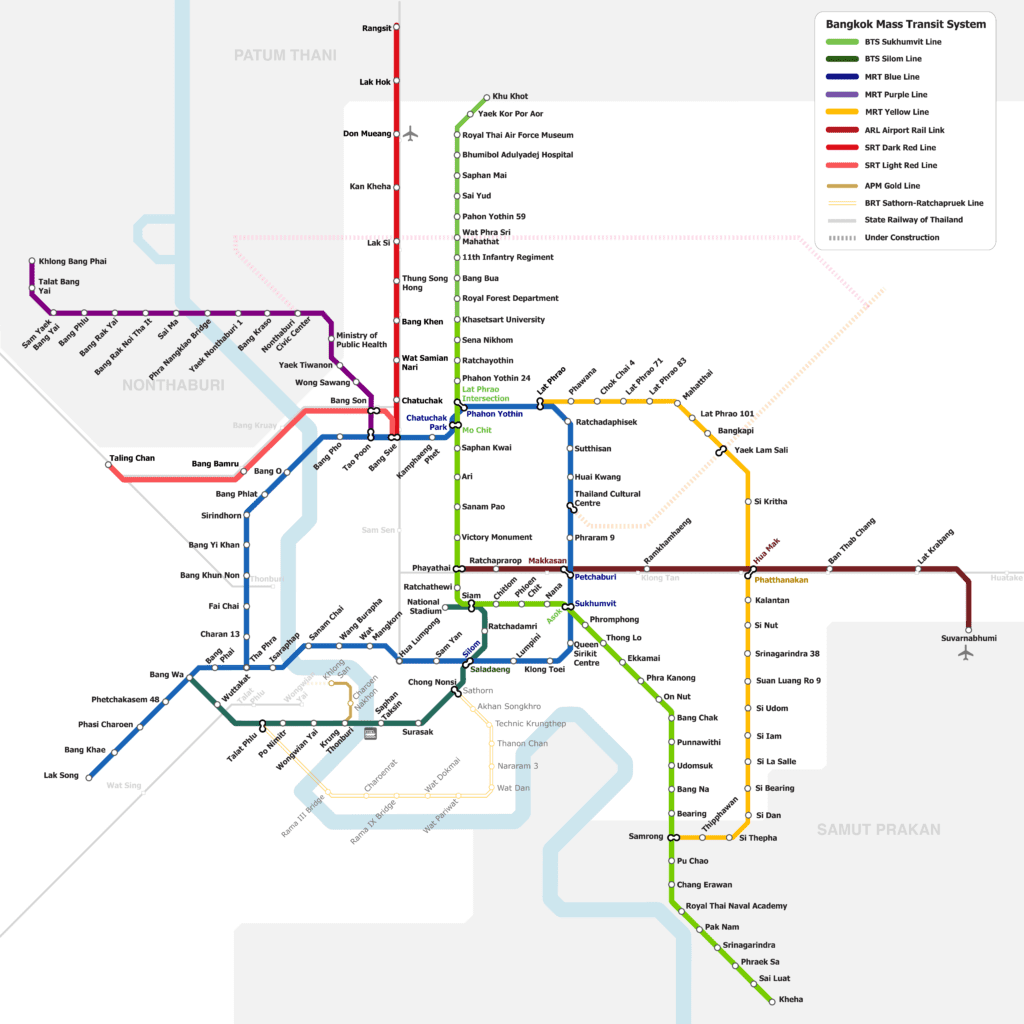 曼谷路線總圖